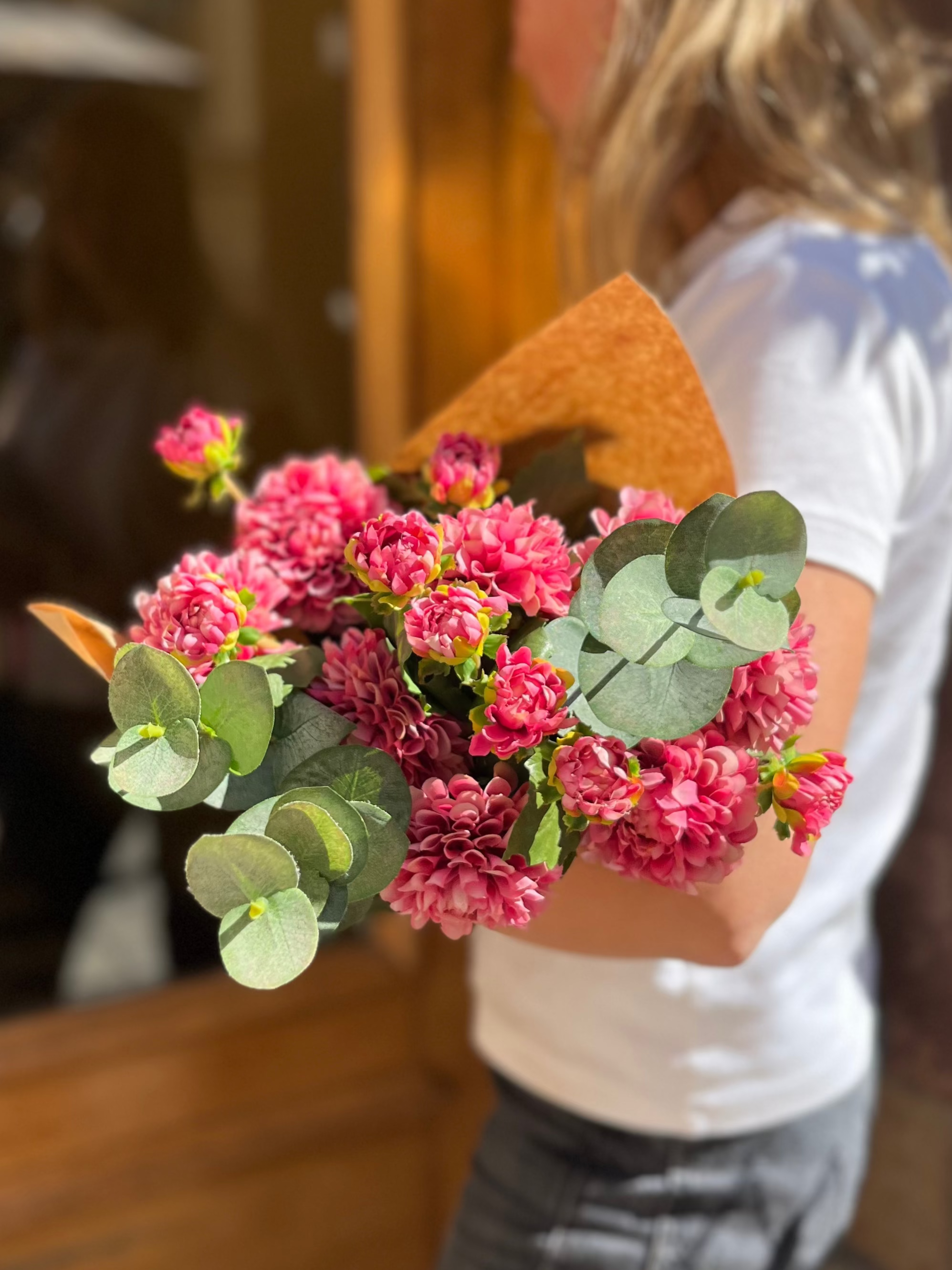 Dahliabukett Rosa