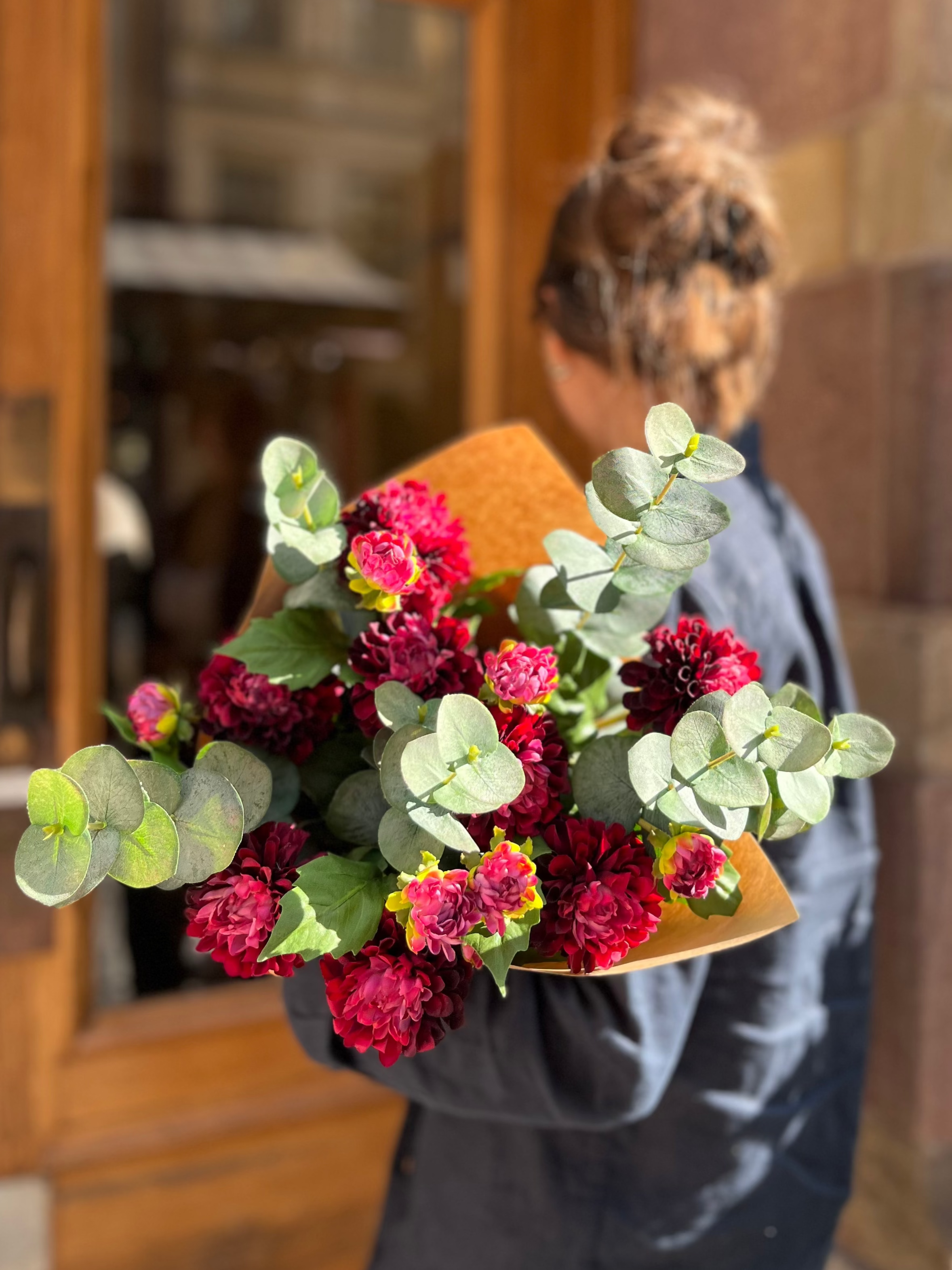 Dahliabukett Burgundy