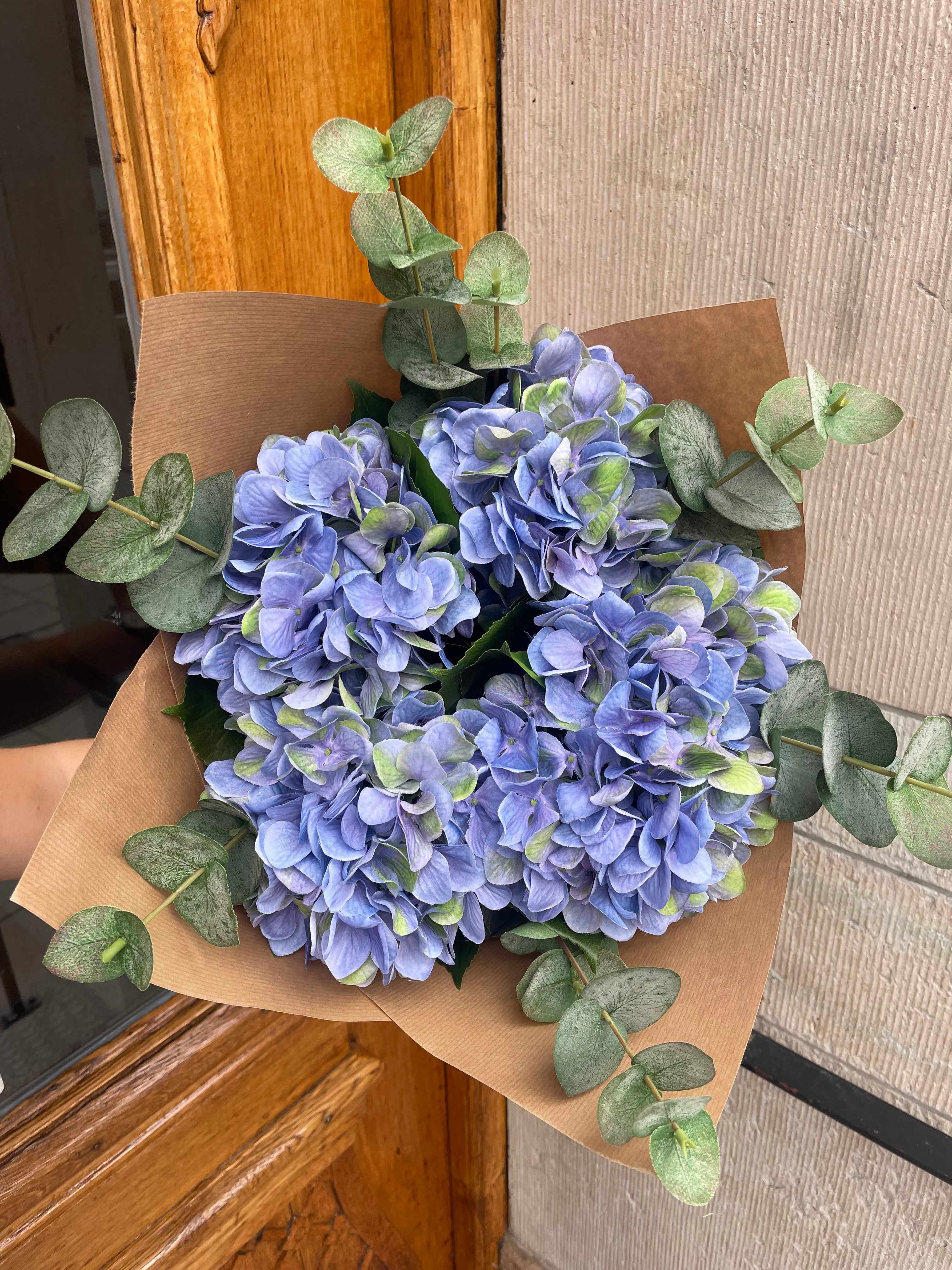 Hortensiabukett stor, Blå