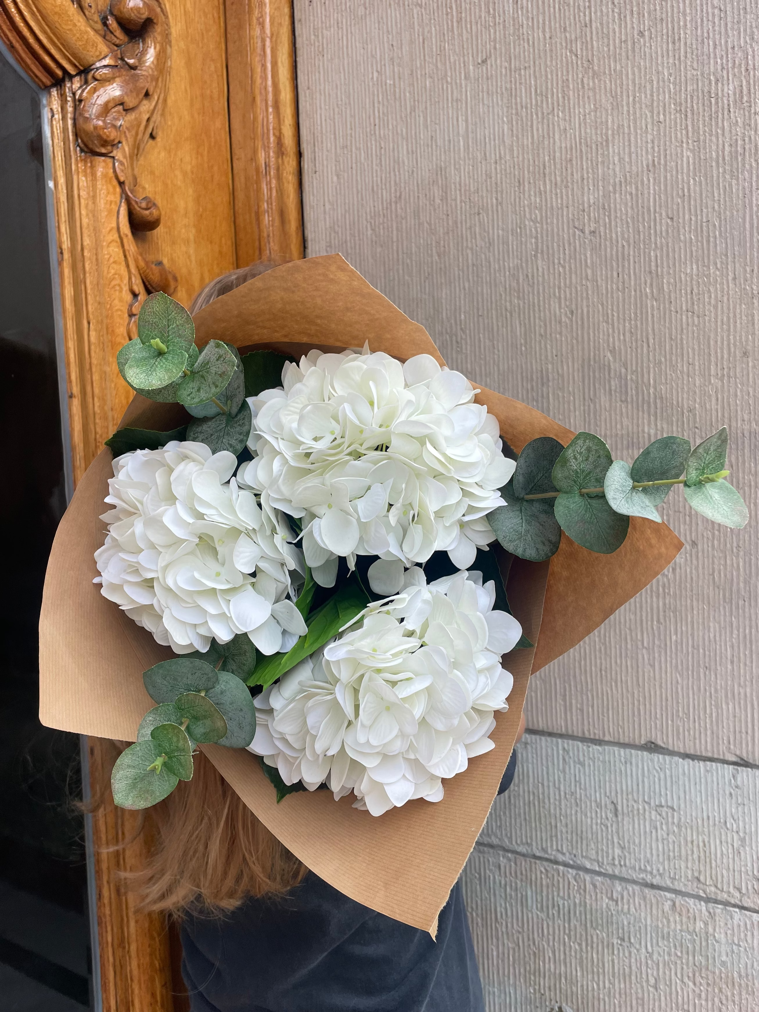 Hortensiabukett liten, Vit