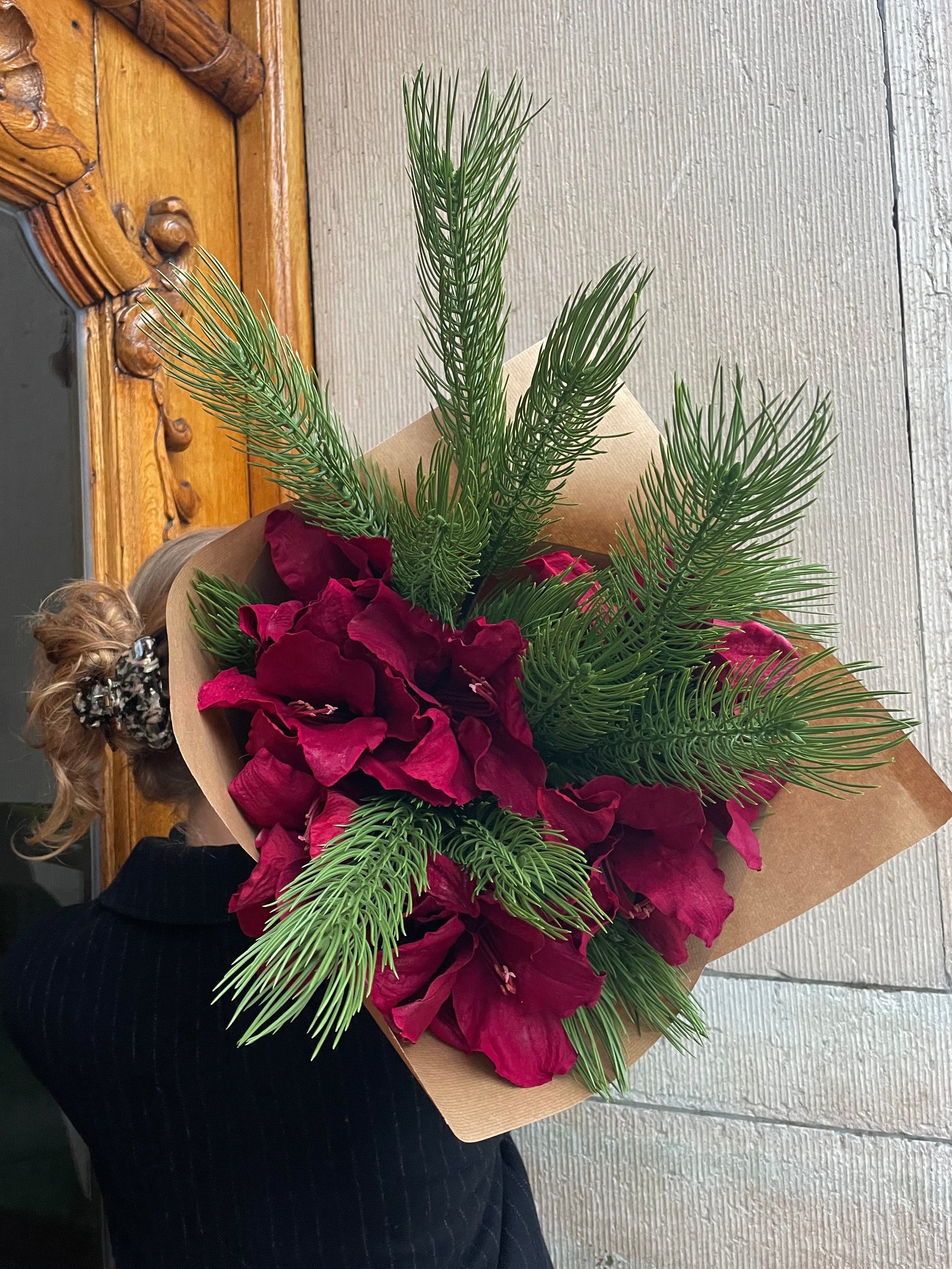 Amaryllisbukett Burgundy