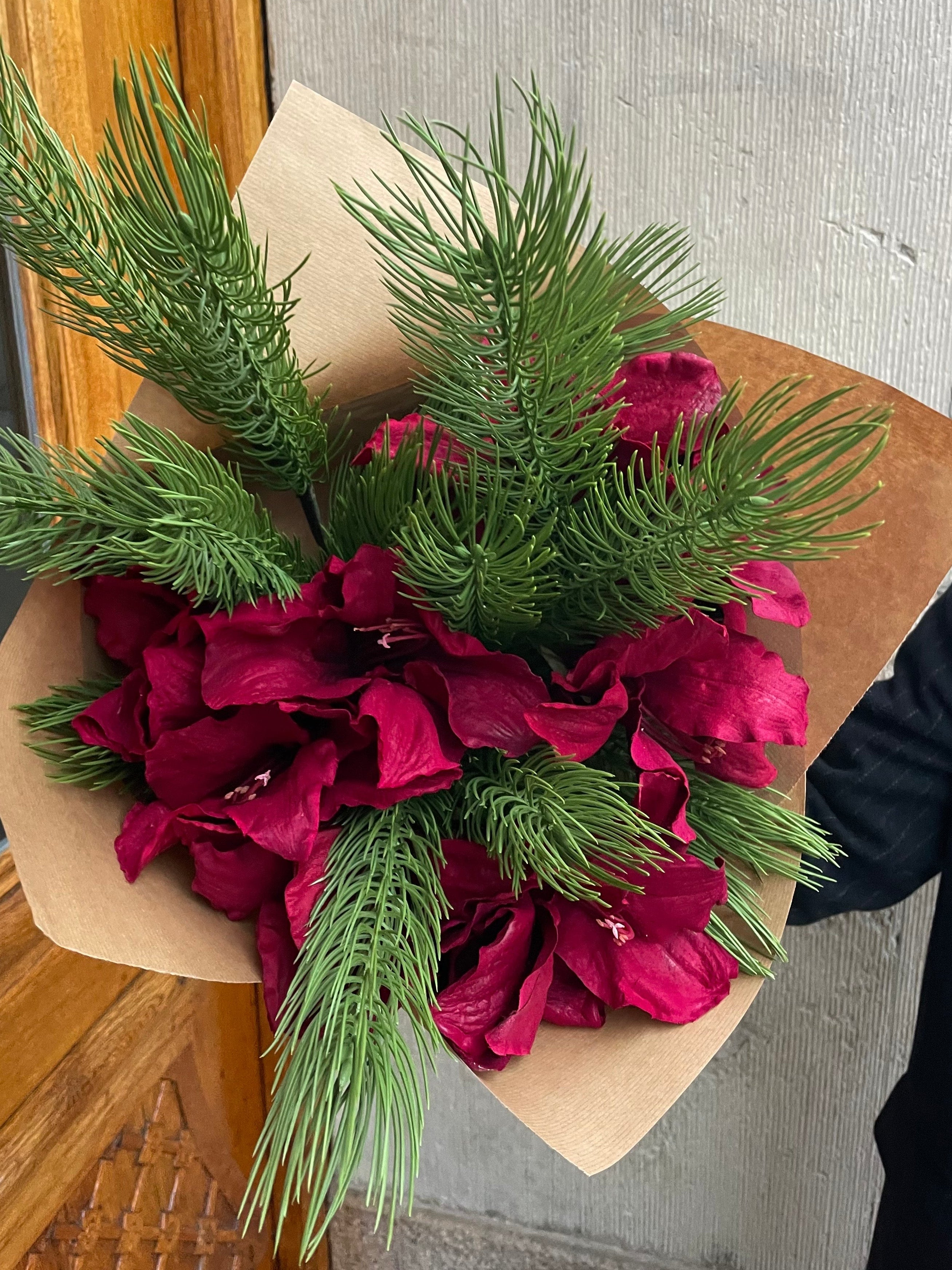 Amaryllisbukett Burgundy