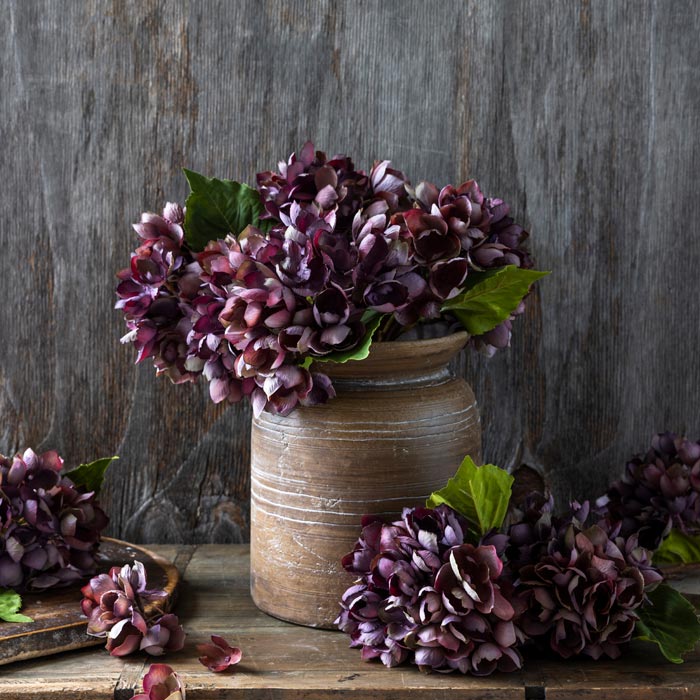 Hortensia 35 cm, Mörk-Lila