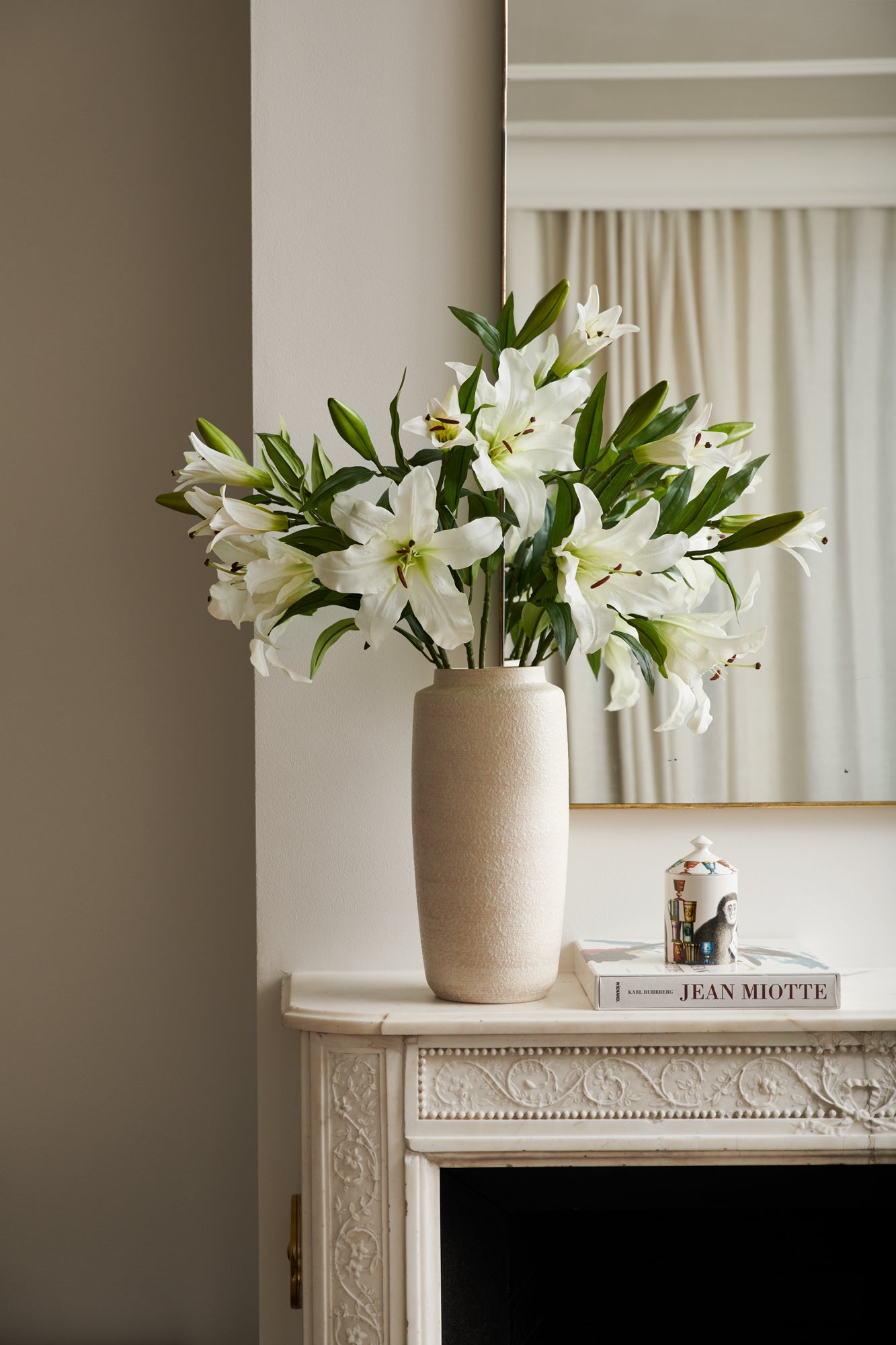 Blombukett vita liljor